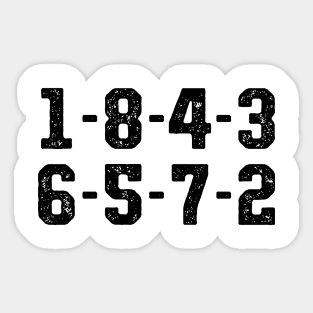 1-8-4-3-6-5-7-2 Sticker